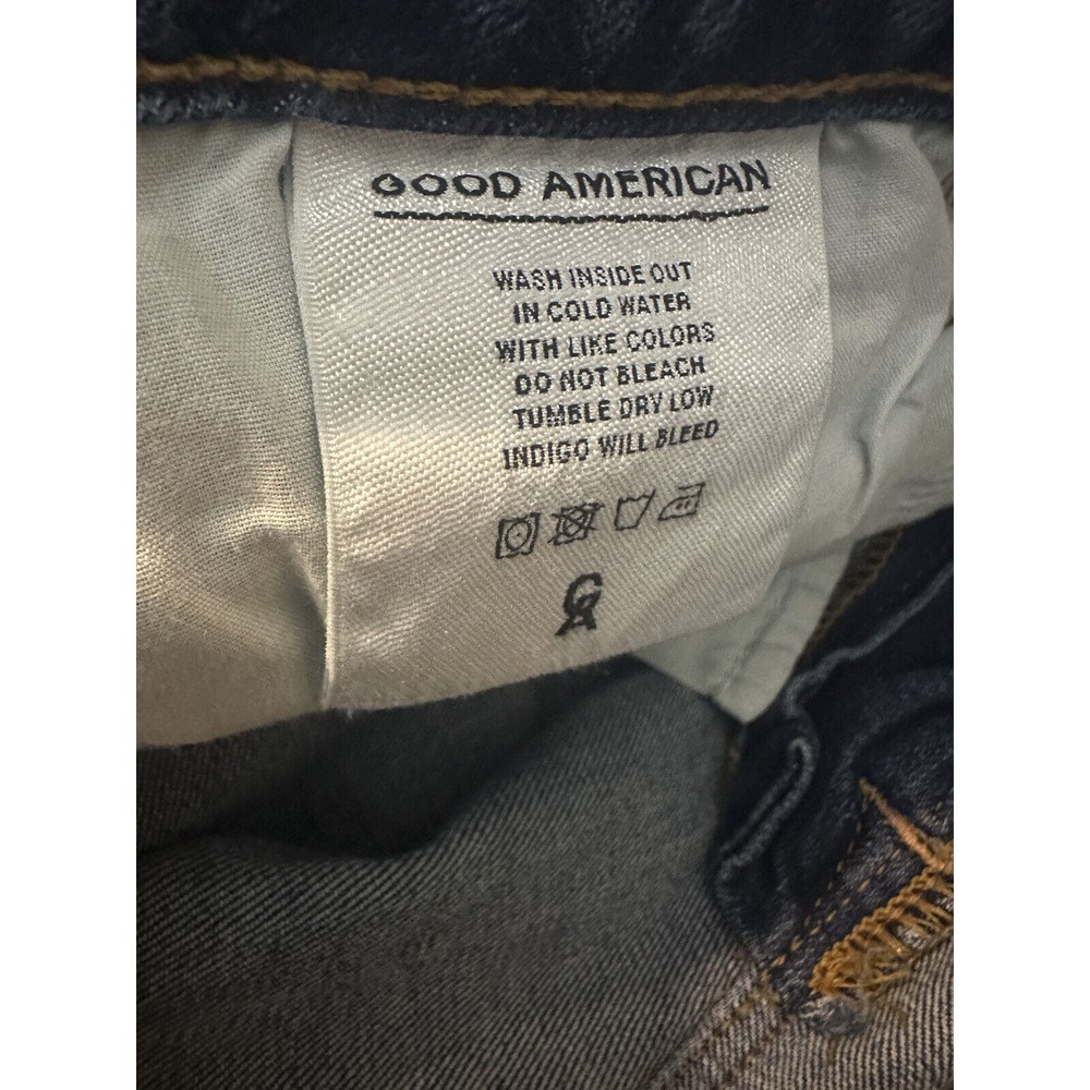 Good American Good Legs High Rise Split Hem Crop Skinny Jeans Womens Size 6 / 28 - Picture 7 of 13